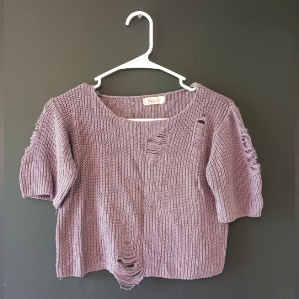 GOOD GIRL PURPLE WOMEN'S TEE SHIRT (SIZE UNKNOWN THINKING ITS A MEDIUM)
